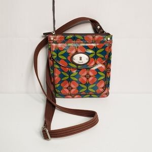 Fossil Floral Crossbody Bag